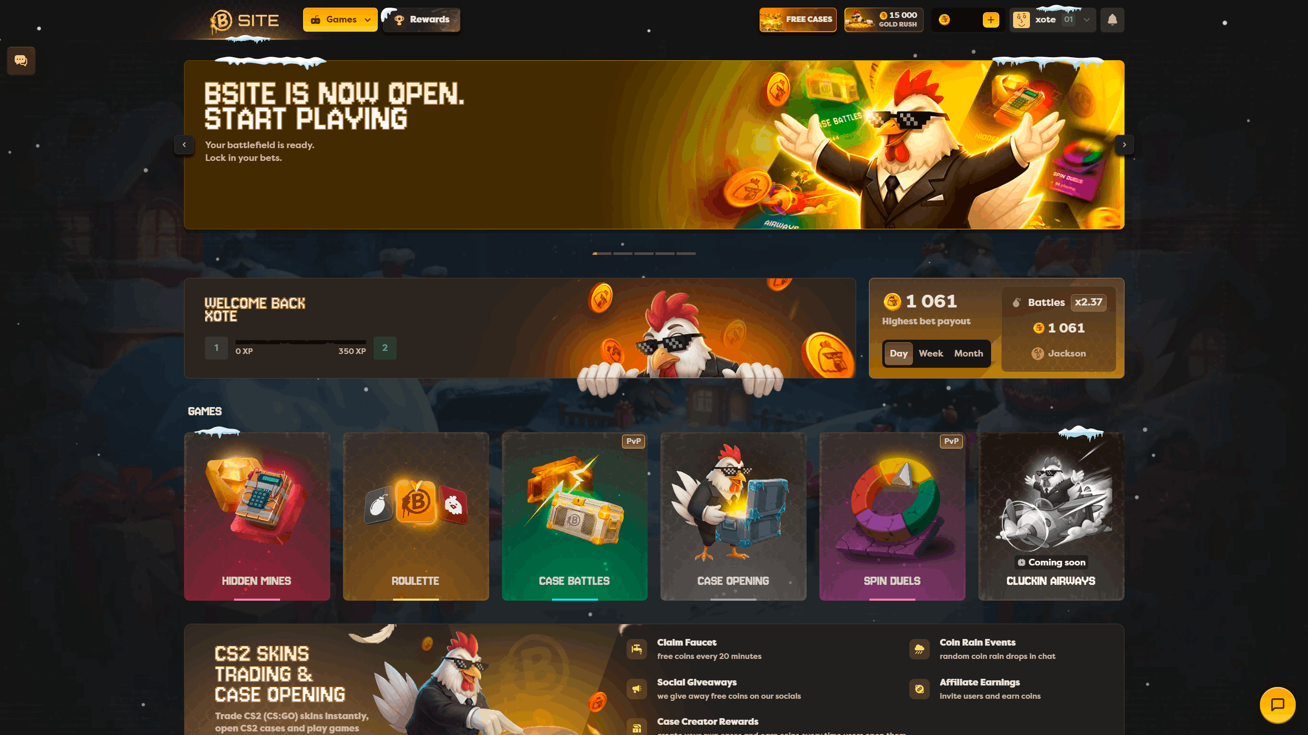 BSite Main Page ScreenShot