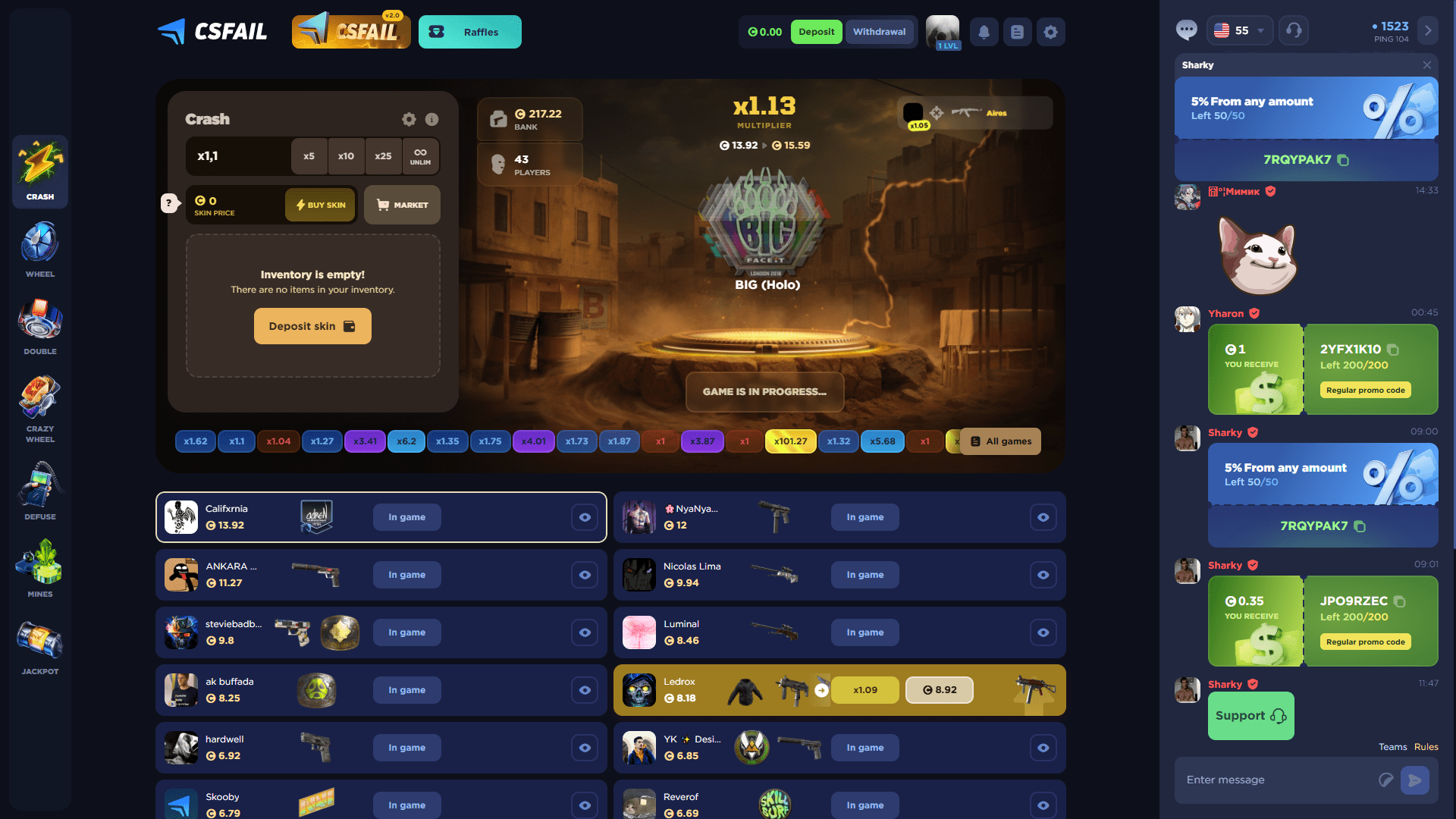 CSFAIL Crash ScreenShot