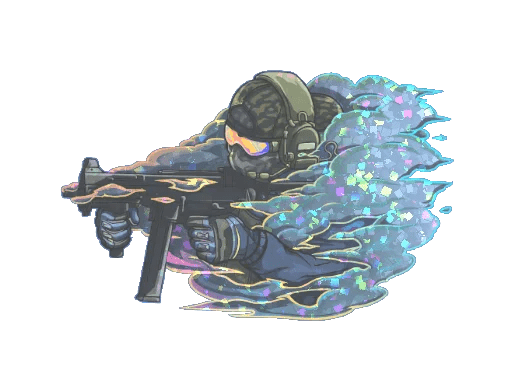 Sticker | Pushing Smokes (Glitter)